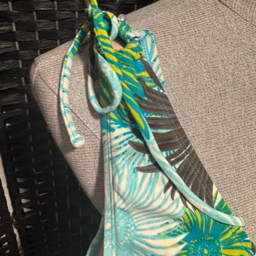 Jaclyn Smith Swim Dress with Tie Straps. Very flattering. Sz 18W